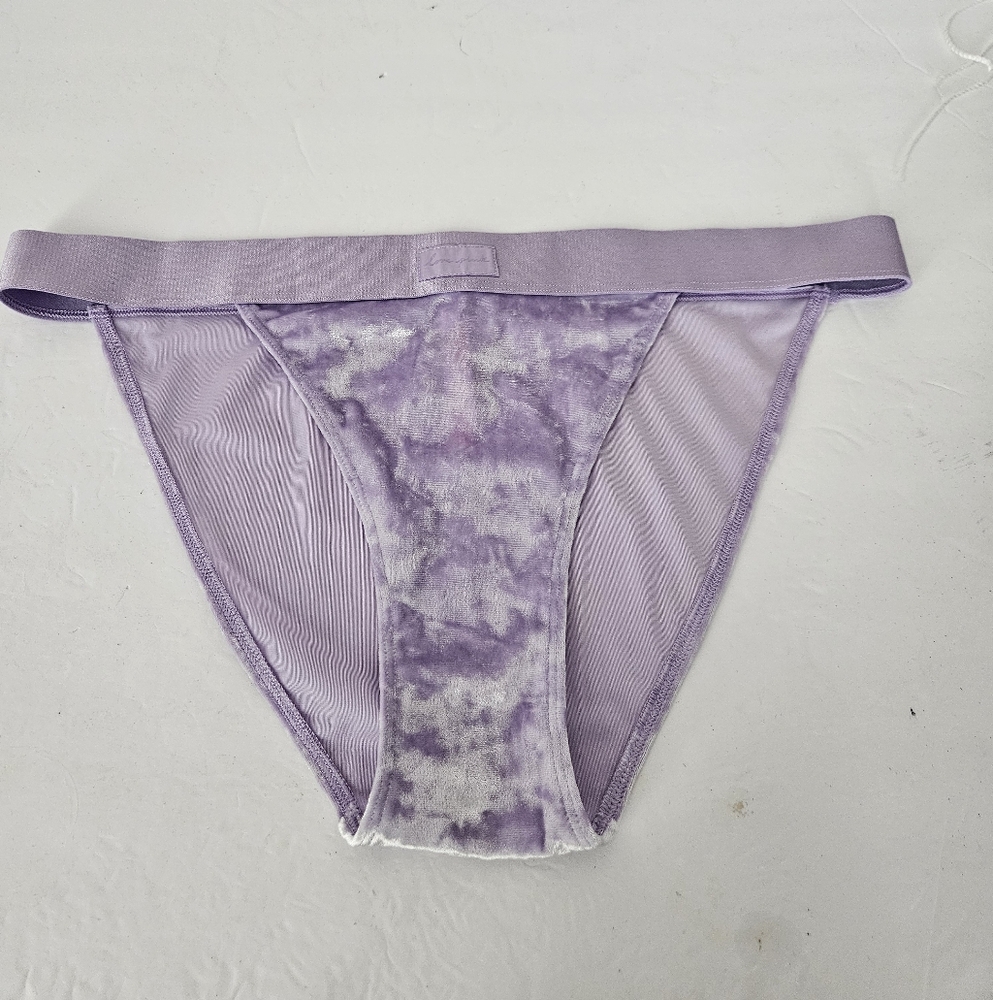 PINK NWT Crushed Velvet Bikini Panty